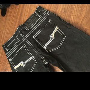 Men’s dark black jeans